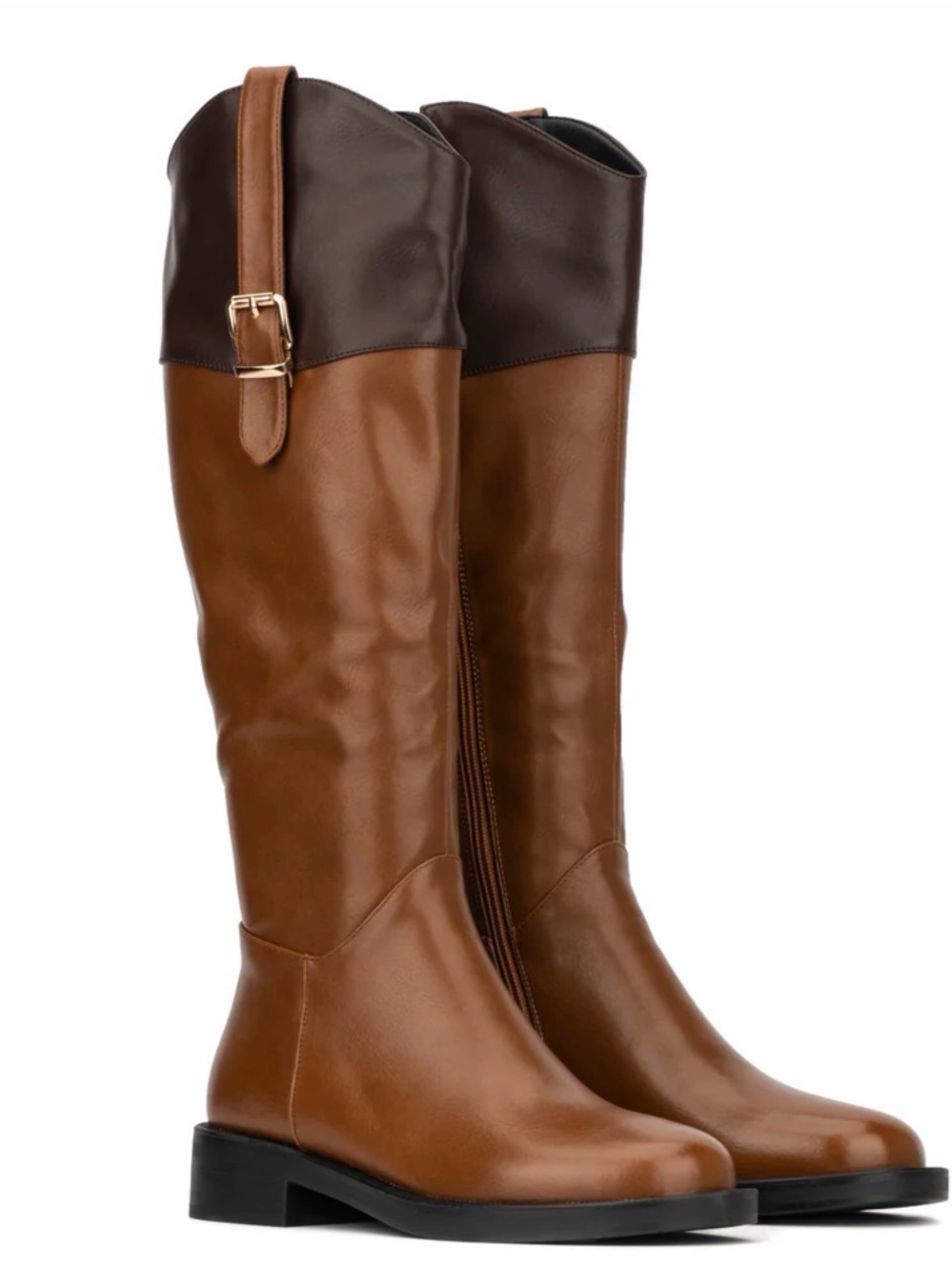 Torgeis Desiree Tall Two Tone Riding Boots Size 8